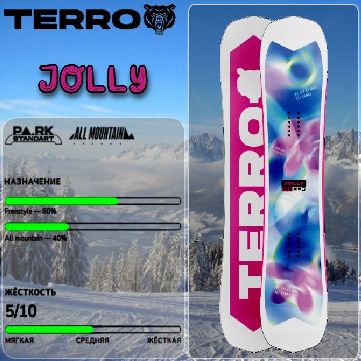 Сноуборд TERROR 25/25 JOLLY 147 см