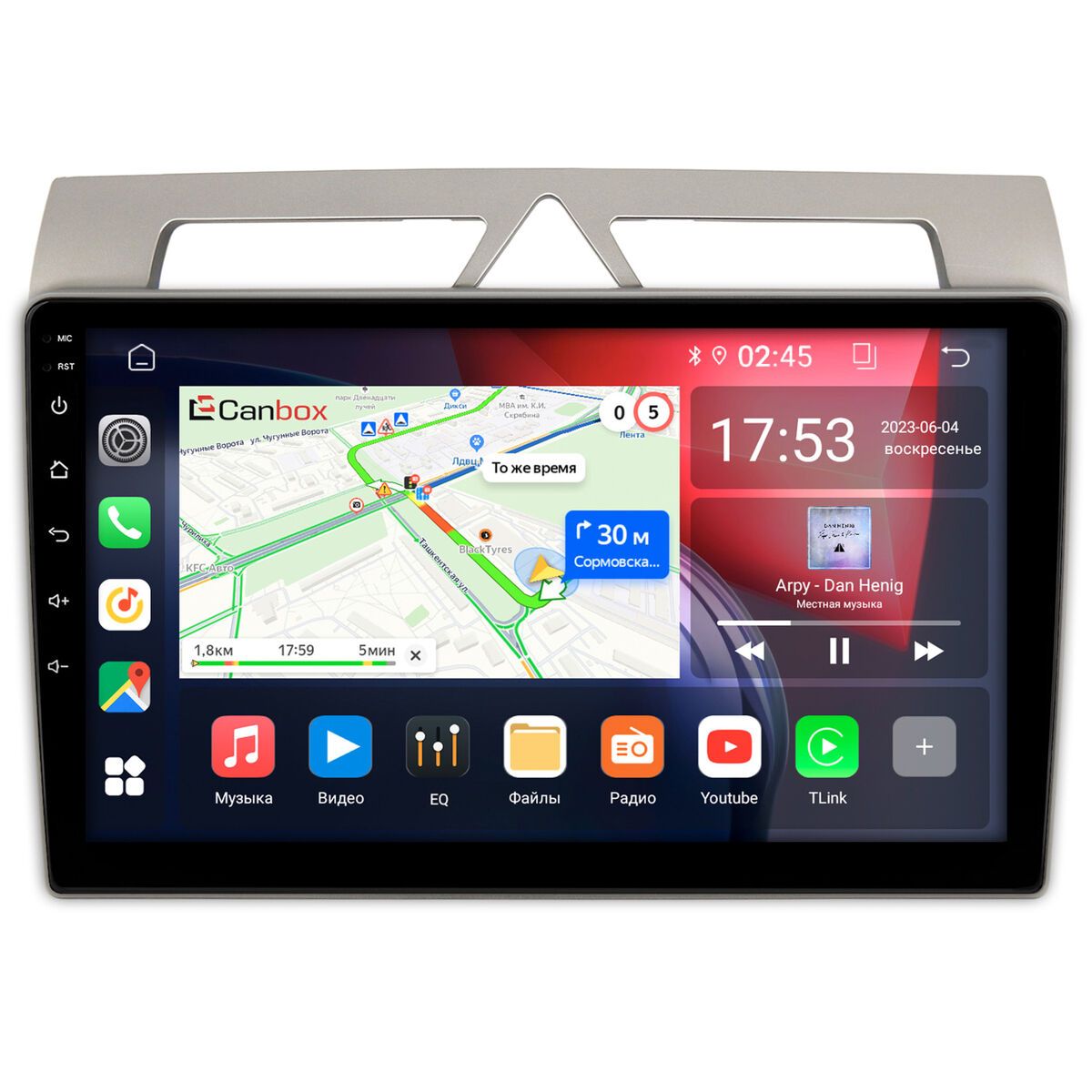 Штатная магнитола Kia Picanto 2007-2011 Canbox RS9-572 1.5/32 Android 10 (IPS DSP CarPlay)