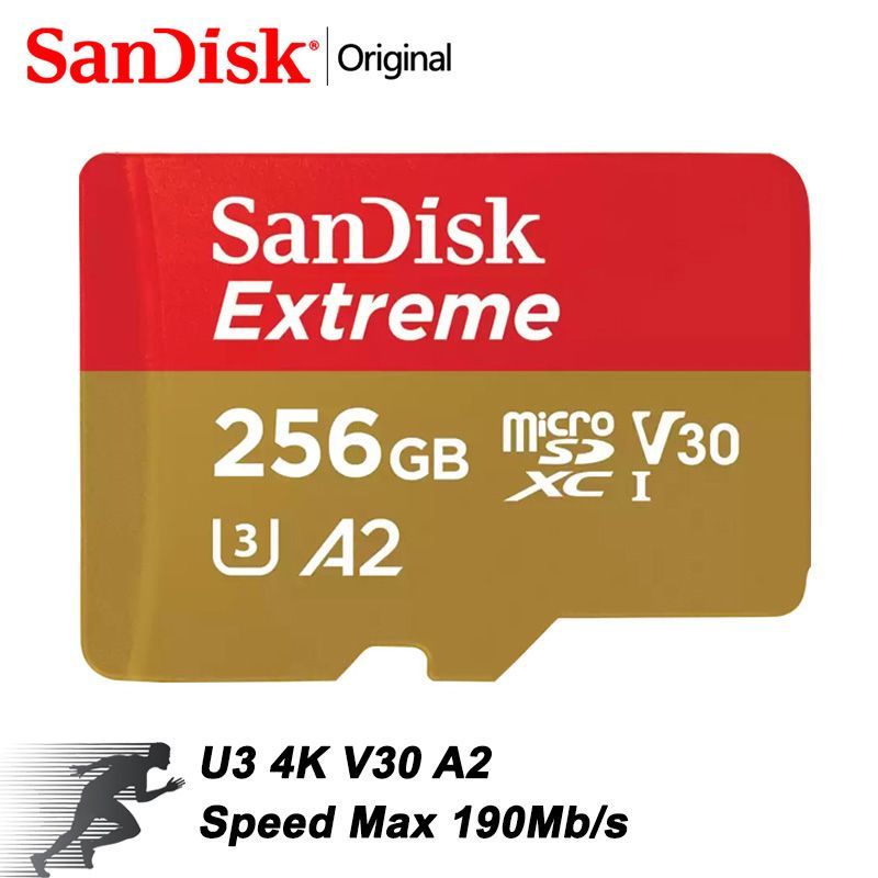 SanDisk Карта памяти Extreme 256 ГБ  (SDSQXAV-256G)