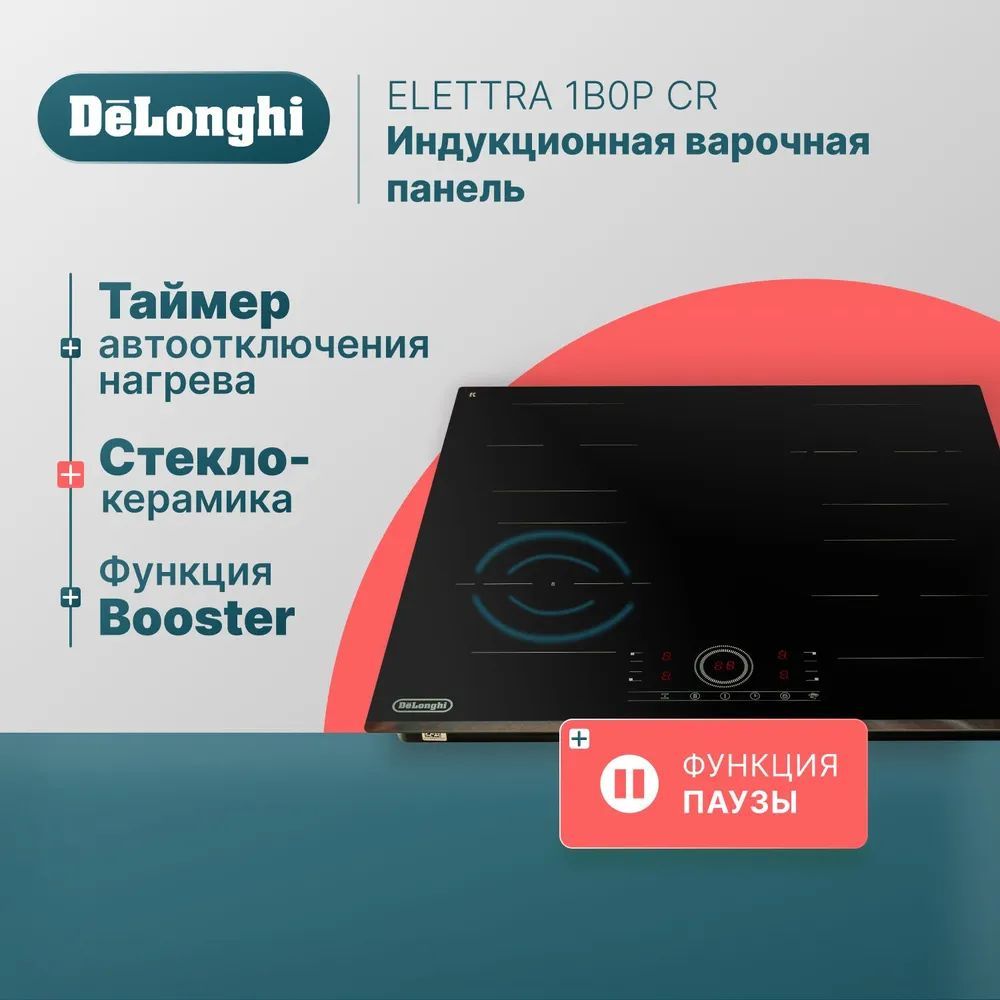 Индукционная варочная панель Delonghi ELETTRA 1B0P CR