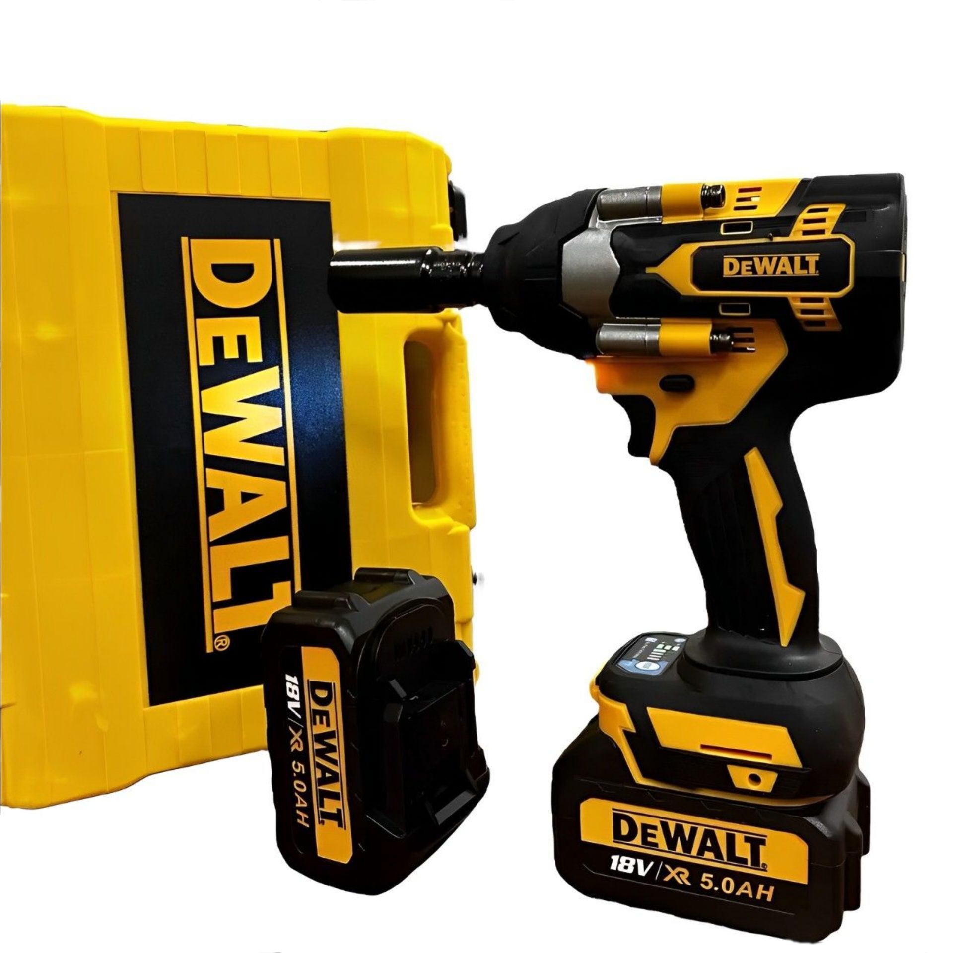 Гайковёрт Dewalt. Аккумуляторынй, Бесщёточный, Ударный. 800Hm 18V