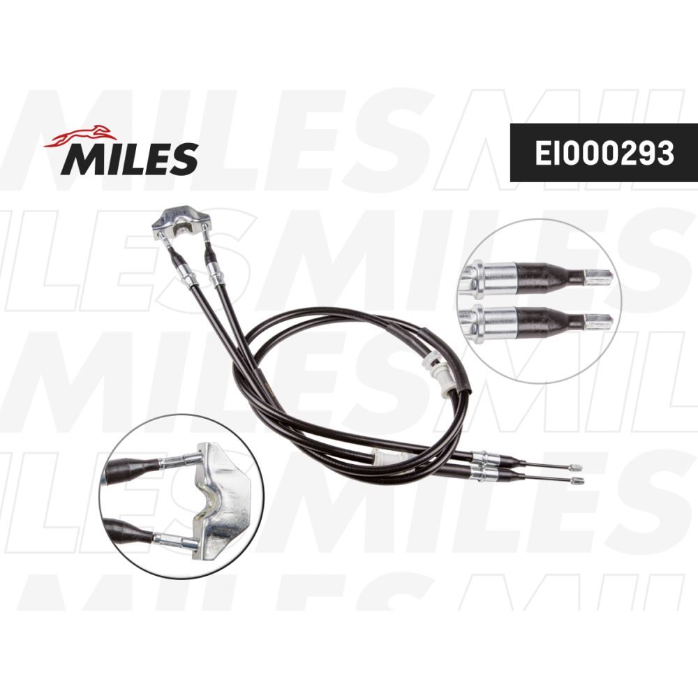 Трос ручного тормоза MILES EI000293 MILES EI000293, oem 24436451