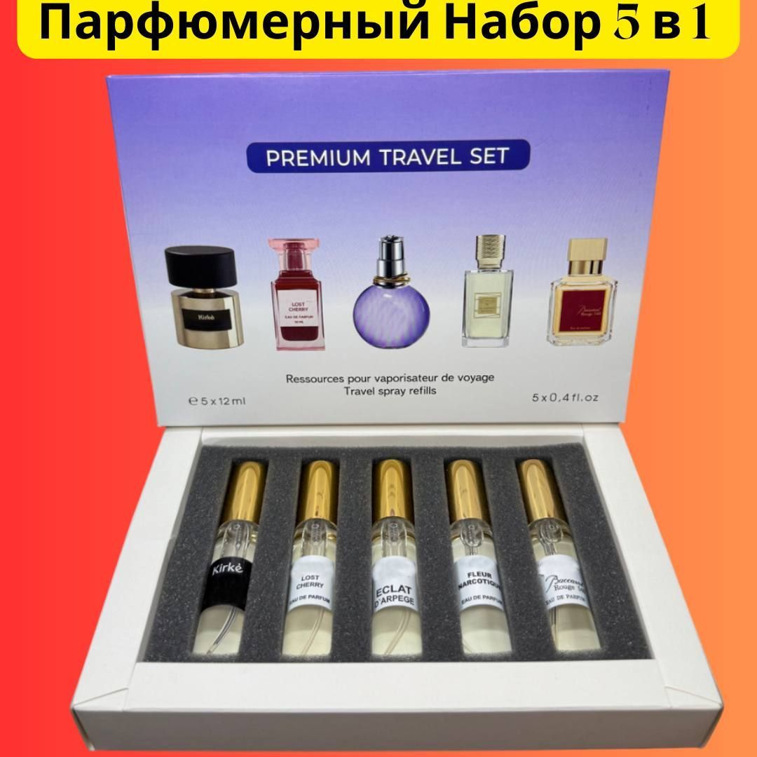 Парфюмерный набор 5в1 : Kirke, Lost Cherry, Eclat, Fleur Narcotique, Baccarat Rouge 540