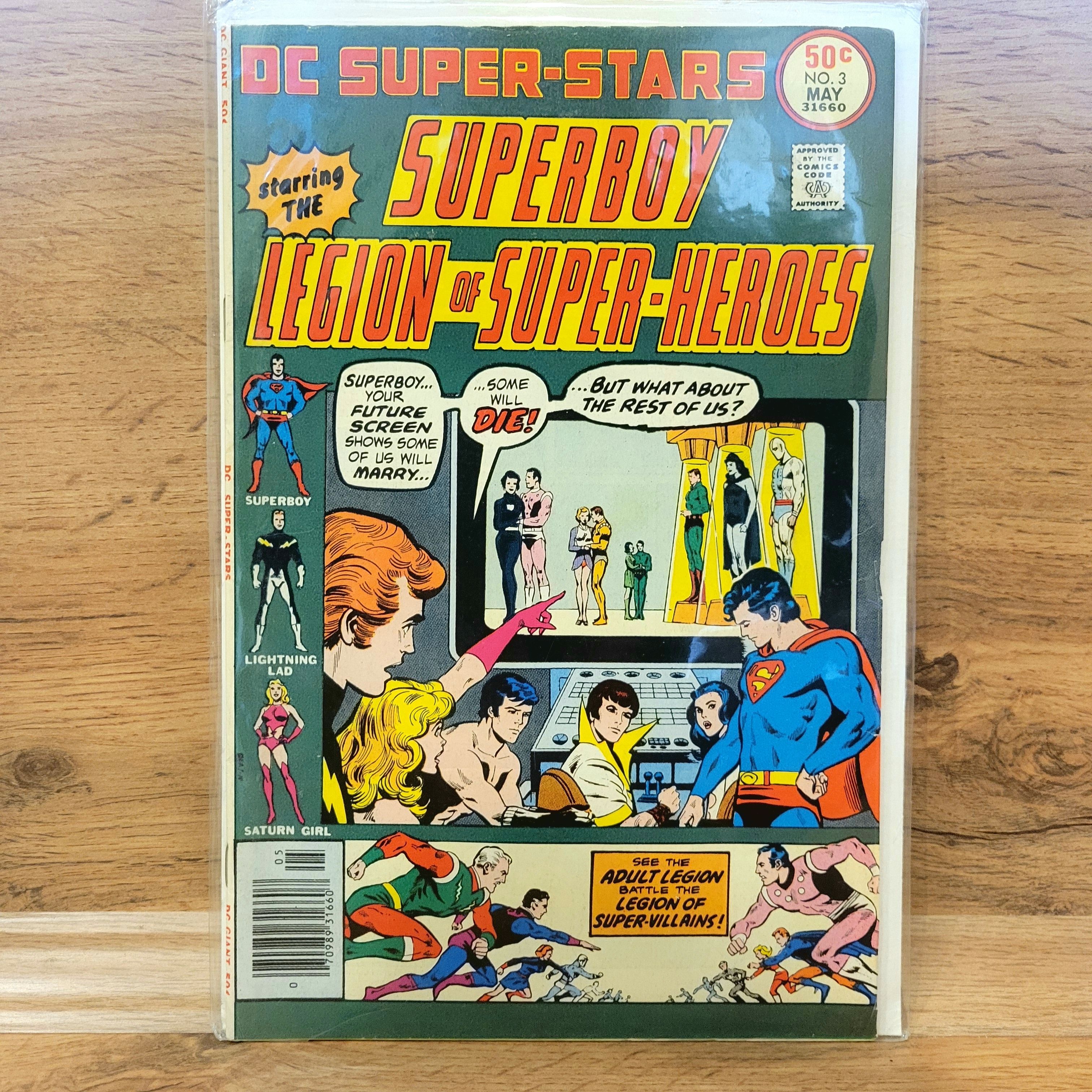 Ретро комикс Superboy and The Legion Of Super Heroes #3. 1975 Год. 50 Страниц! | Stan