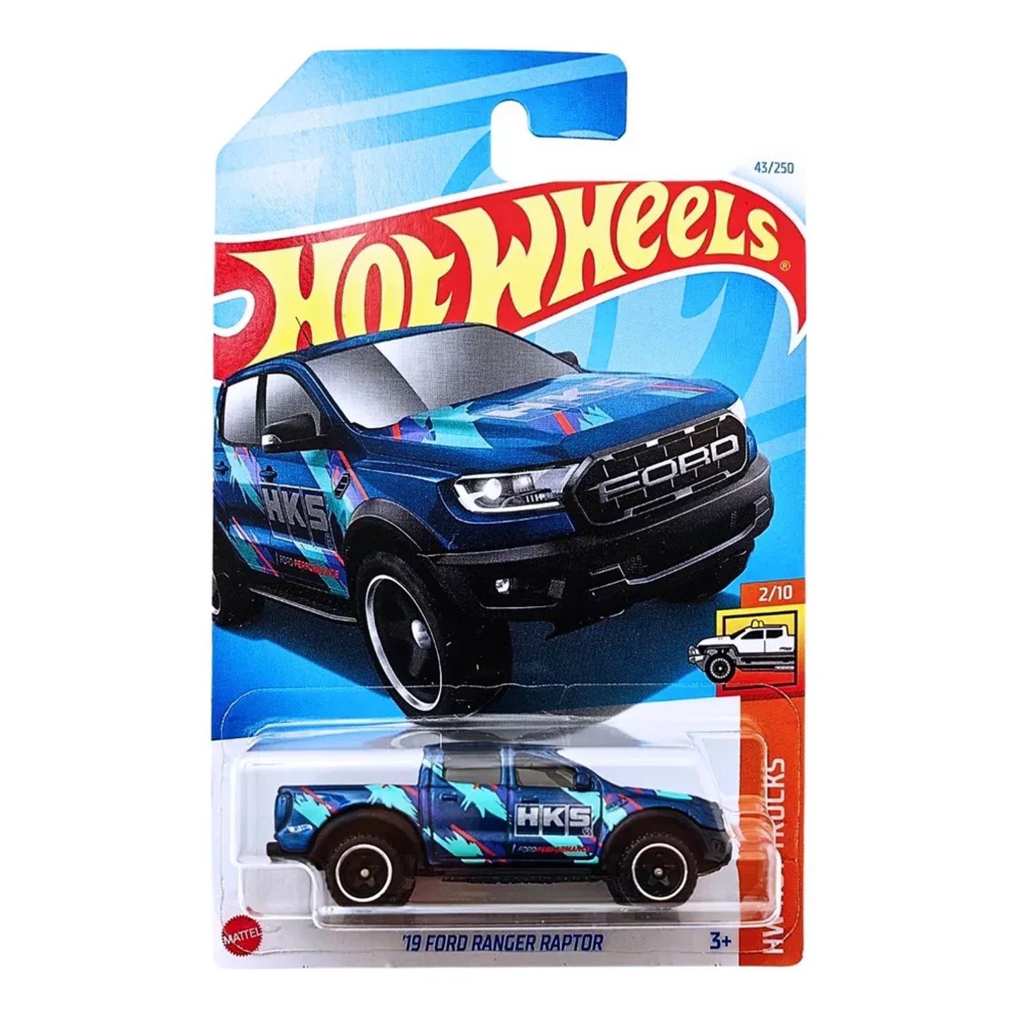 HTD05 Hot Wheels машинка металлическая игрушка коллекционная масштабная модель 19 Ford Ranger Raptor Кейс 2024