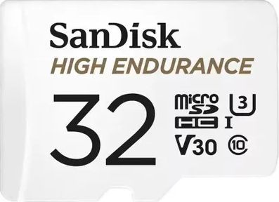 Карта памяти SanDisk High Endurance microSDHC 32GB (SDSQQNR-032G-GN6IA) + адаптер