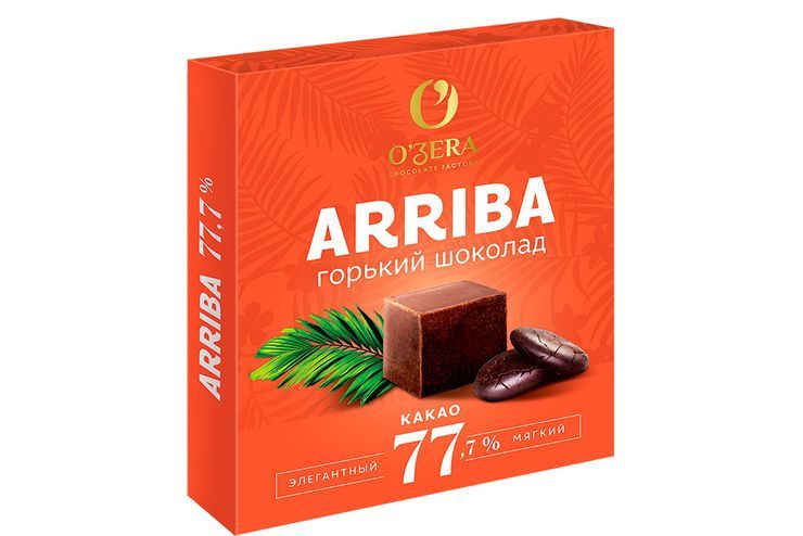 O'Zera, шоколад Arriba, содержание какао 77,7%, 90 г