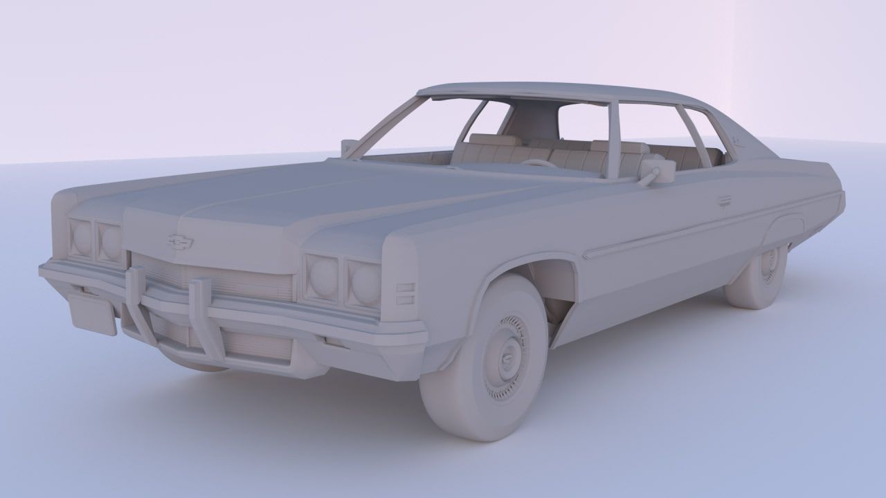 Chevrolet Impala 1972 Сборная модель в масштабе 1:100