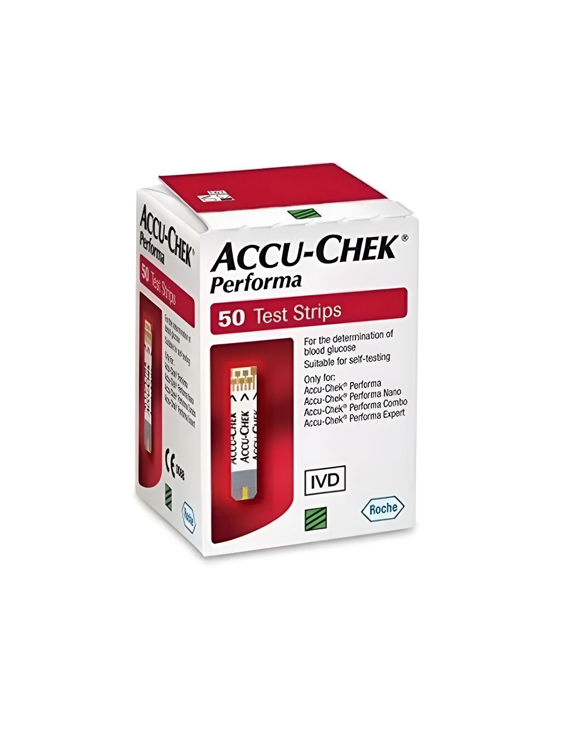 Accu-chek performa тест-полоски, Тест полоски для глюкометра, 50 шт