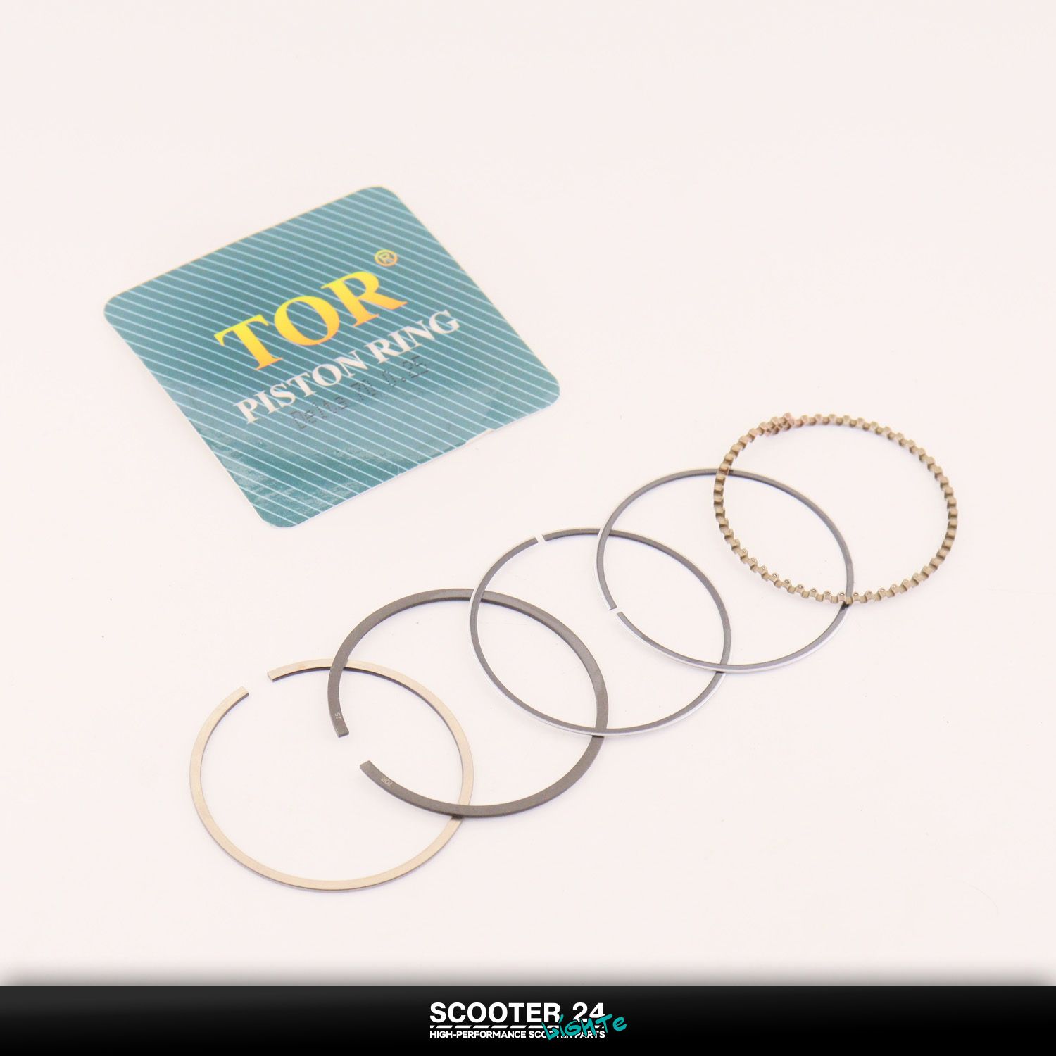 Кольца 139FMB на мопед Alpha / Delta (Альфа / Дельта / Орион Омакс) 139FMB 70 кубов 0 /25 ( 47 /25) "TOR" 1 ремонт