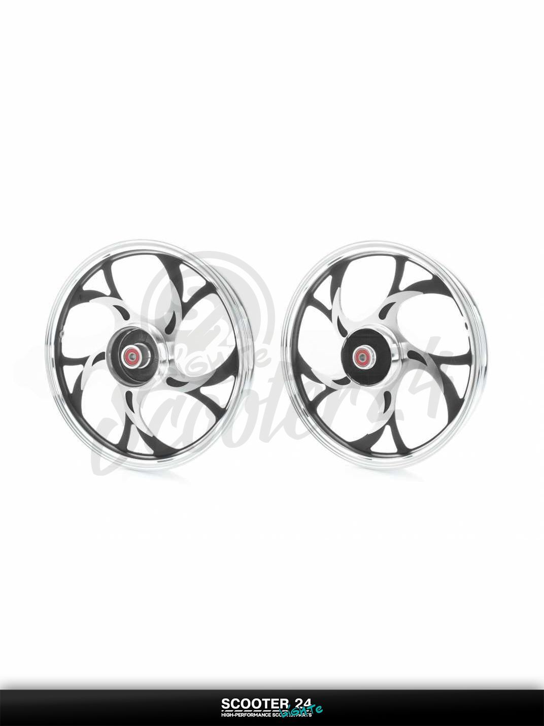 Диск колеса задний на мопед 17 радиус 1.60 Delta / Дельта d12, литой #коготь/треугольник