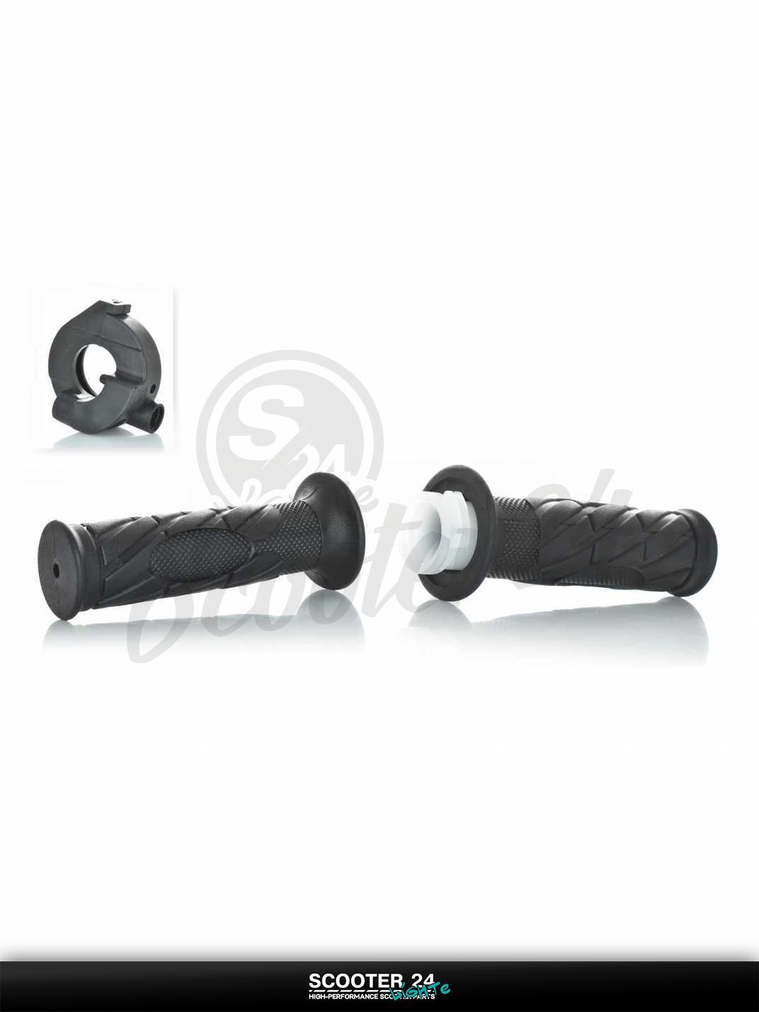 Грипсы (ручки руля) универсальные втулка привода троса газа кожух универсальные на мотоцикл / питбайк и скутер квадроцикл