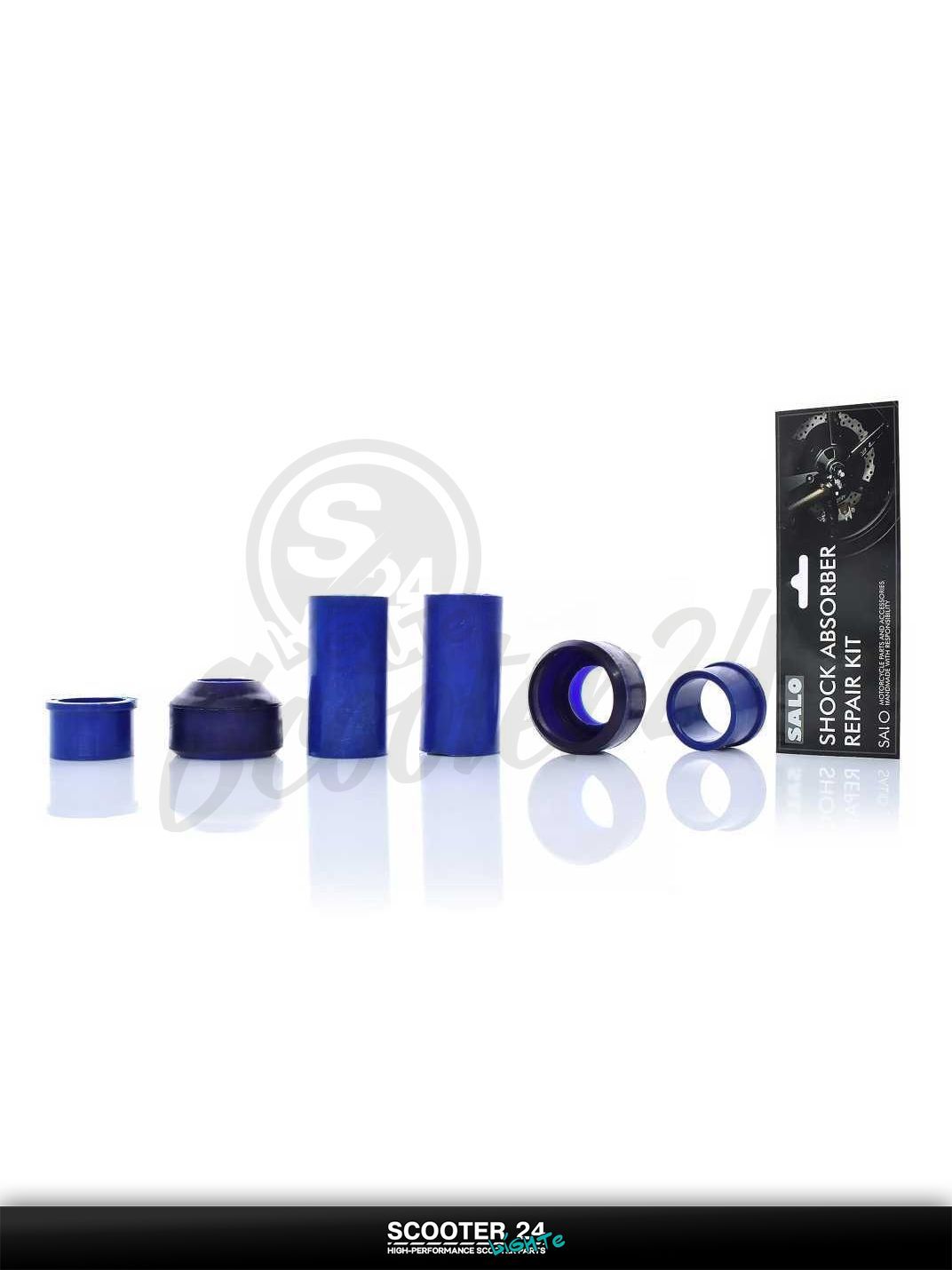 Ремкомплект вилки на скутер Yamaha JOG 3YK NEXT ZONE / Ямаха Джог ЗР и Некст Зон горизонтальный 50-80 кубов "SALO" (втулки 22.3 мм пыльники)