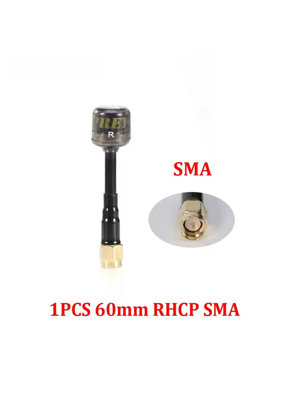 FlyFishRC Osprey 5.8Ghz RHCP 60mm SMA Black Antenna