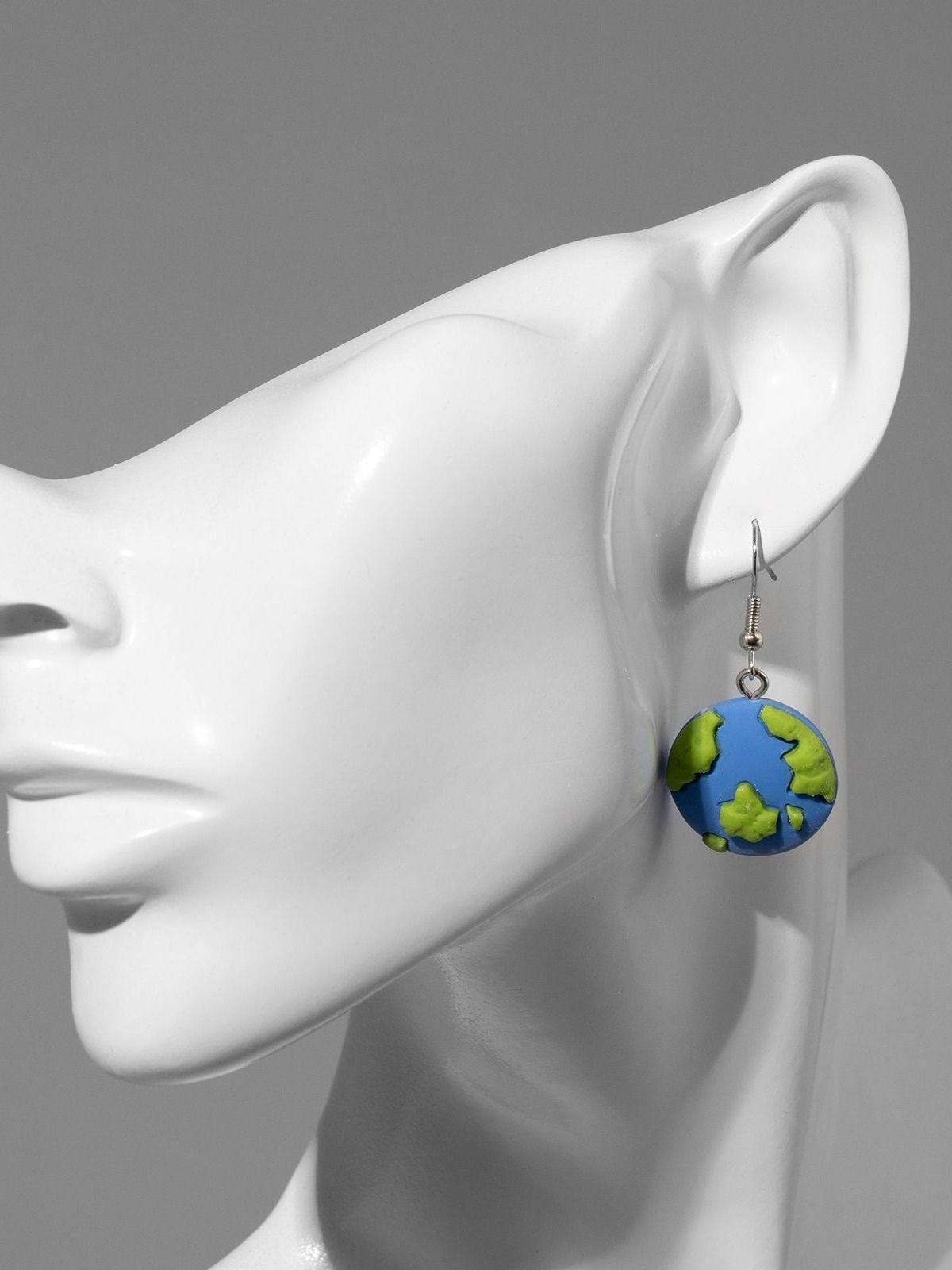 Серьги бижутерия висячие "Земной шар"