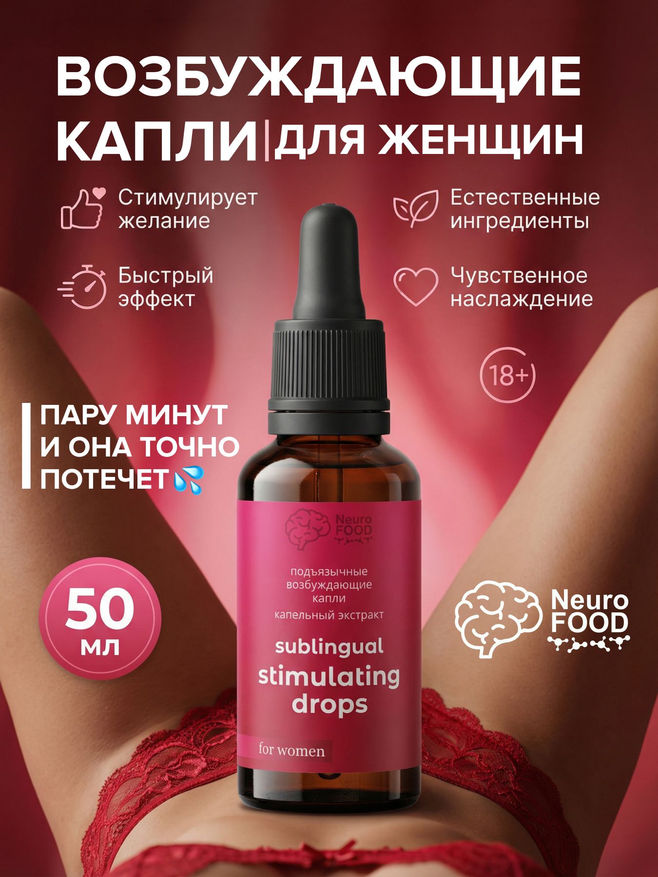 Возбудитель для женщины капли подъязычные