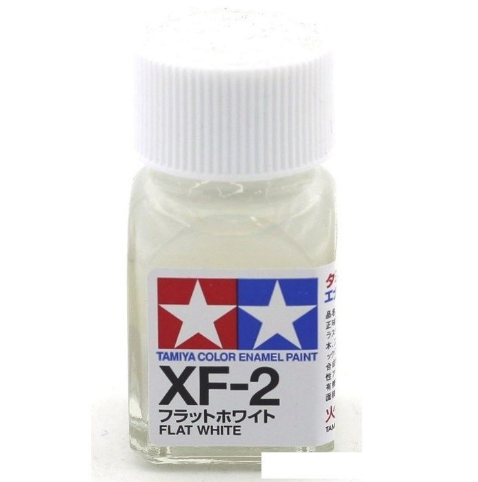 Эмаль XF-2 Flat White, enamel paint 10 ml. (Белый Матовый, краска эмалевая 10 мл.) Tamiya 80302  #1