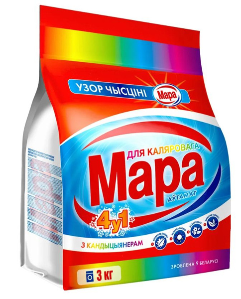 Стиральный порошок Мара Узор Чысцiнi автомат 4 в 1, 3 кг, Беларусь ...