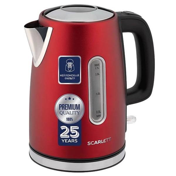 Купить электрический чайник Scarlett SC-EK21S83, Металл по низкой цене ...