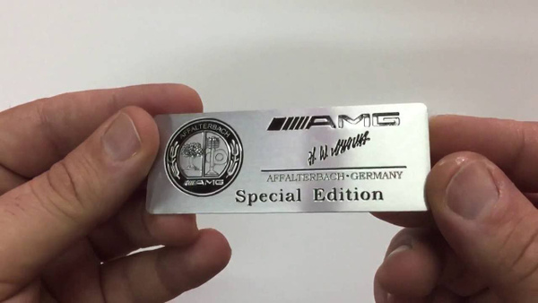 Шильдик AMG Special Edition AFFALTERBACH черная - купить по выгодным ...