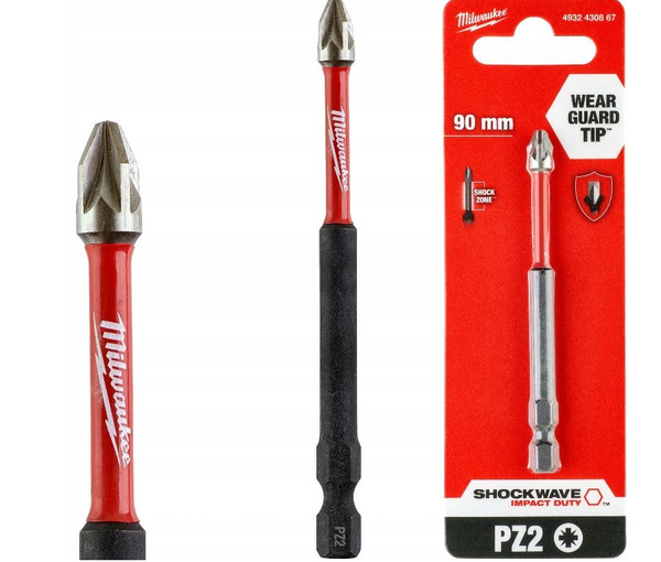 Бита Milwaukee для шуруповерта SHOCKWAVE IMPACT DUTY PZ2 X 90мм (1шт ...