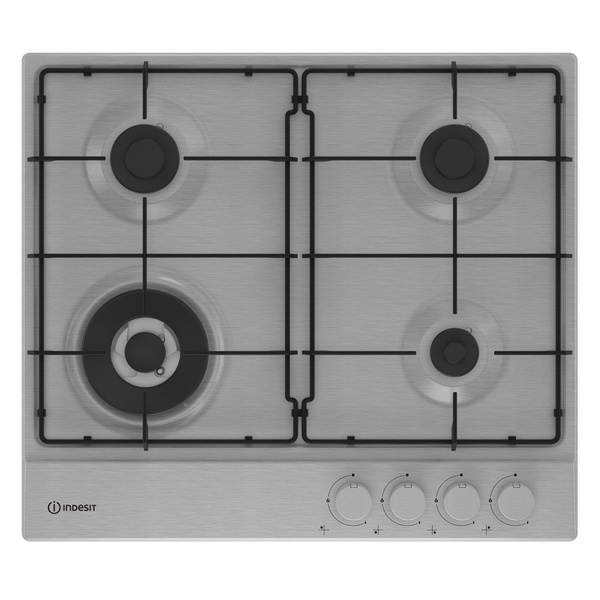 Варочная панель газовая Indesit THPM 641 W/IX/I нержавеющая сталь ...