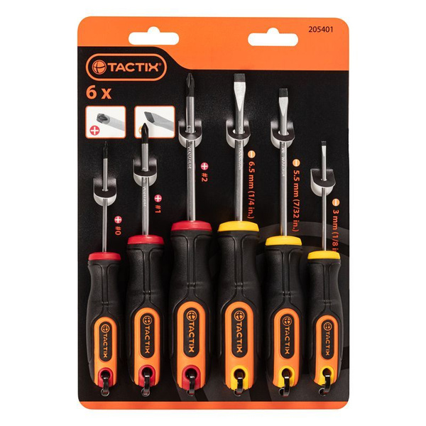 Набор отверток Tactix 6шт - купить в интернет-магазине OZON с доставкой ...