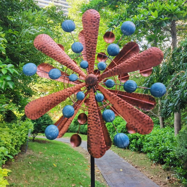 Уличная металлическая ветряная мельница, 210x58 см, подходит для ...