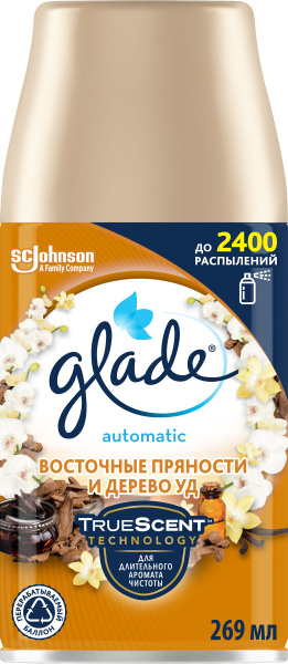 Сменный баллон для автоматического освежителя воздуха GLADE Восточные ...