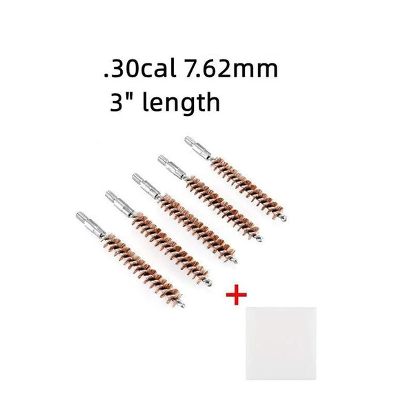 Бронзовая щетка для чистки ствола .30cal, калибр 7,62 мм, длина 3 дюйма ...