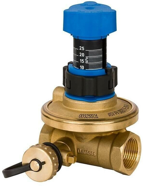 Клапан балансировочный автомат латунь Danfoss APT Ду 32 Ру16 ВР Kvs 6 ...