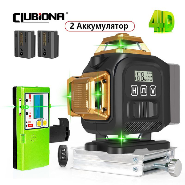 Купить Лазерный уровень Green Beam ME16CD-DC11G с приемником, 2 ...
