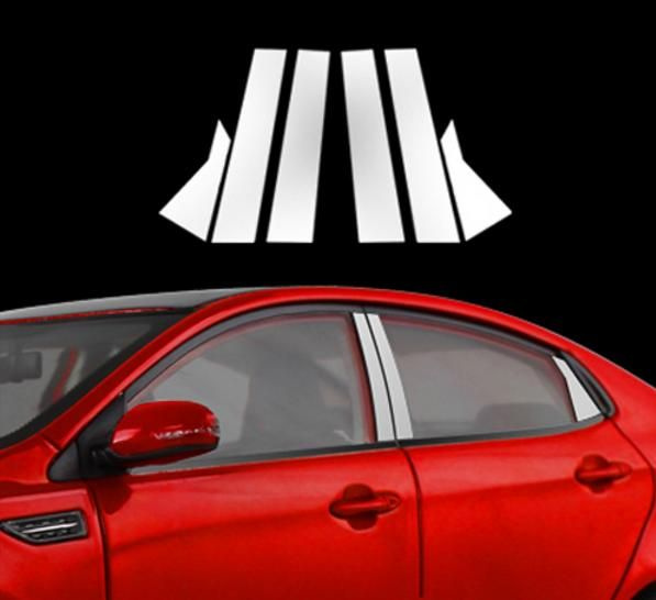 Хром на центральные стойки двери Киа Рио 3 Kia Rio 3 2011-2017 - купить ...