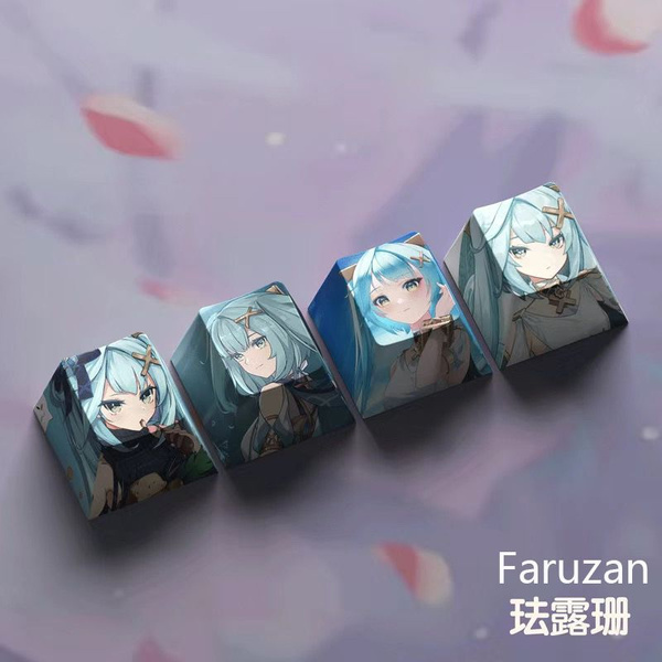 Характеристики Комплект кейкапов для темы Genshin Impact / PBT Keycaps ...