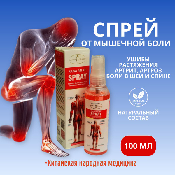 Спрей обезболивающий быстрый эффект (Rapid Relief Spray Aichun Beauty ...