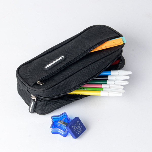 Пенал школьный для мальчиков и девочек черный - купить с доставкой по ...