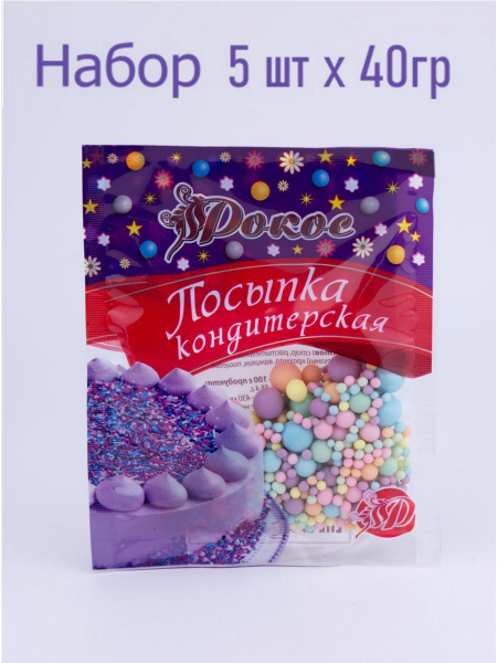 Кондитерская посыпка для куличей 5 шт - купить с доставкой по выгодным ...