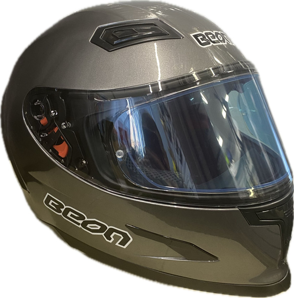 Мотошлем Beon интеграл B-503 shiny grey XL - купить с доставкой по ...