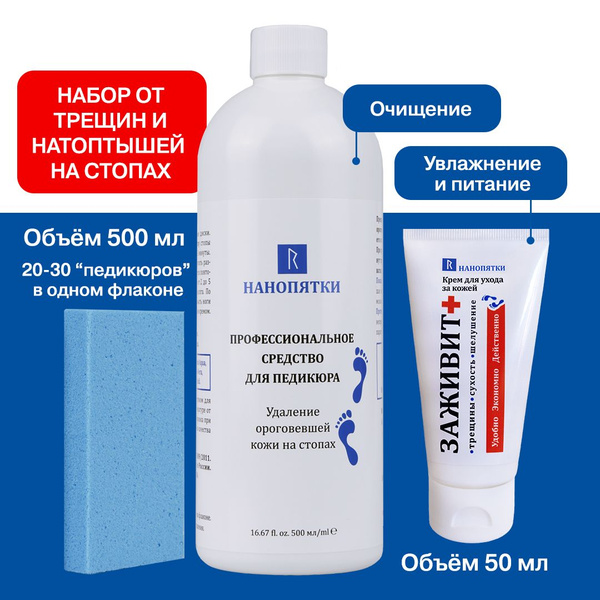 НАНОПЯТКИ / Подарочный набор для женщин и мужчин: Средство для пяток ...