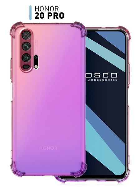 Противоударный силиконовый чехол ROSCO на Honor 20 Pro (Хонор 20 Про) с ...