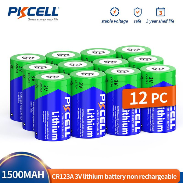 PKCELL Батарейка 16340 (Tenergy 30200, R123, CR123), Литиевый тип, 3 В ...