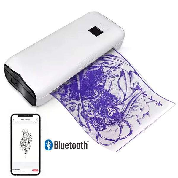 Термо тату принтер с Bluetooth на мощном аккумуляторе DragoArt Thermal ...