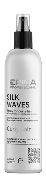 Спрей для вьющихся и кудрявых волос Silk Waves Spray Curly Hair, 300 мл ...