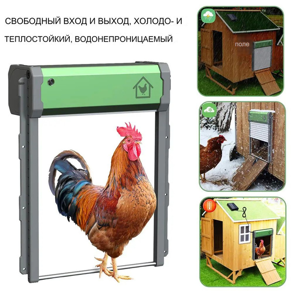 Автоматическая дверь для курятника/Умная на солнечной энергии ...
