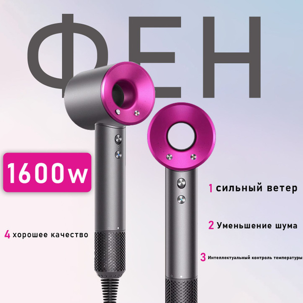 Фен без листьев 1600W, 110,000rpm, сильная сила ветра, интеллектуальный ...