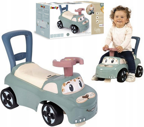 Машинка Little Smoby - Машинка-каталка ходунки Blue Ride On с ручкой ...