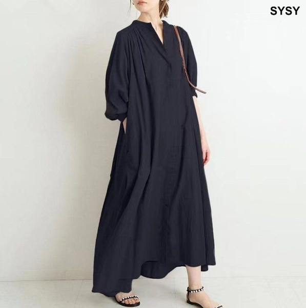 Женское льняное платье большого размера Бег, Женский, Лето, размер 46 ...