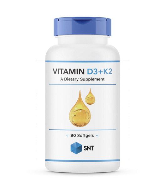 SNT, Vitamin D3 + K2, Витамин Д3/К2, 90 капсул - купить с доставкой по ...