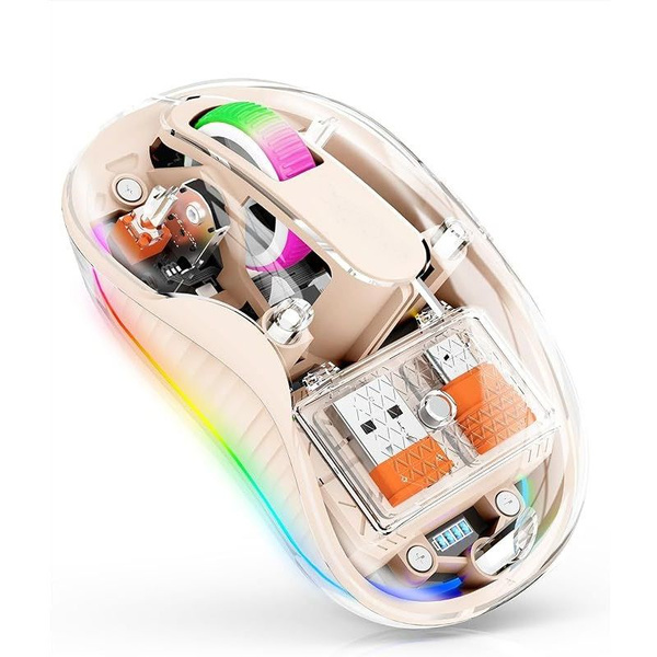 Мышь беспроводная RGB подсветка, двойной режим Bluetooth 5.1 + USB Type ...
