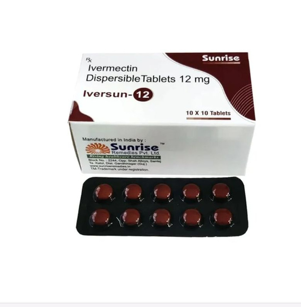 Ивермектин для людей 12 мг / Ivermectin Sunrise 10 шт - купить с ...